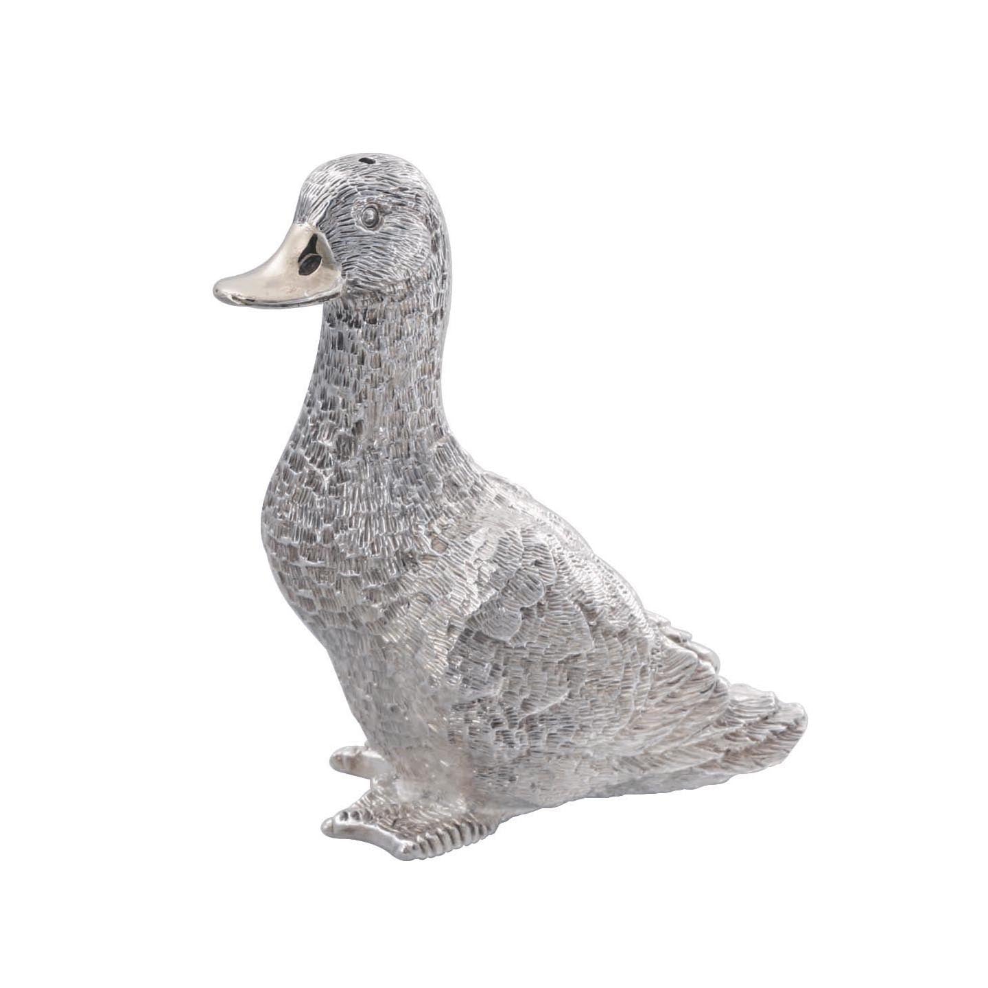 Condiment Salt Shaker - Duck (Partial Gilt)