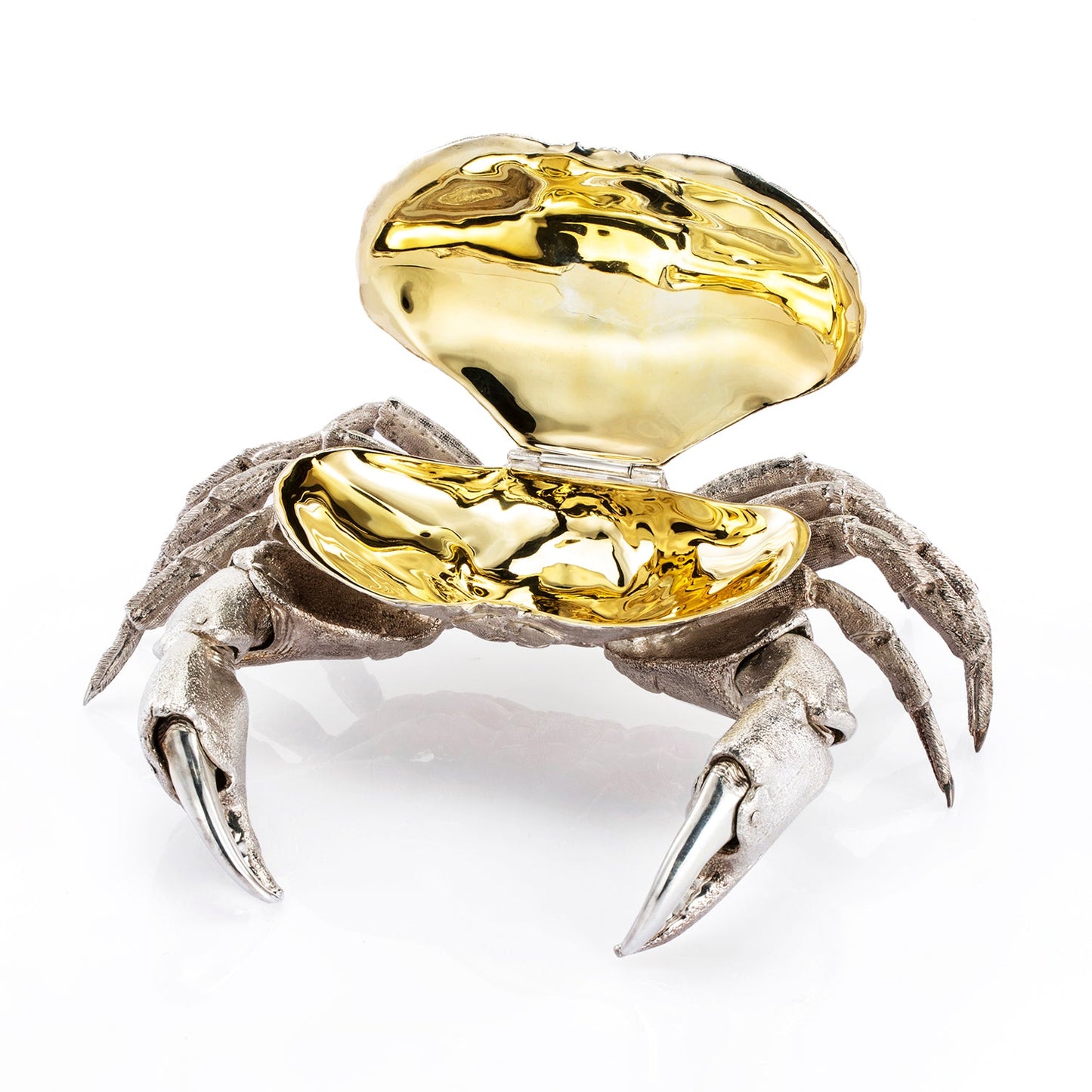 Crab Dish (Partial Gilt)