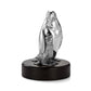 Penguin Figurine With Wood Base